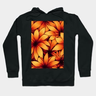 Beautiful Stylized Orange Flowers, for all those who love nature #156 Hoodie